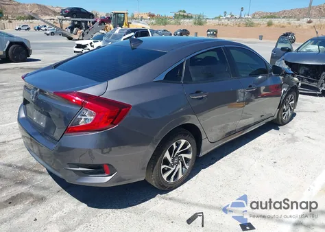 2018 Honda Civic Ex z USA, uszkodzony, nr VIN 2HGFC2F72JH600051